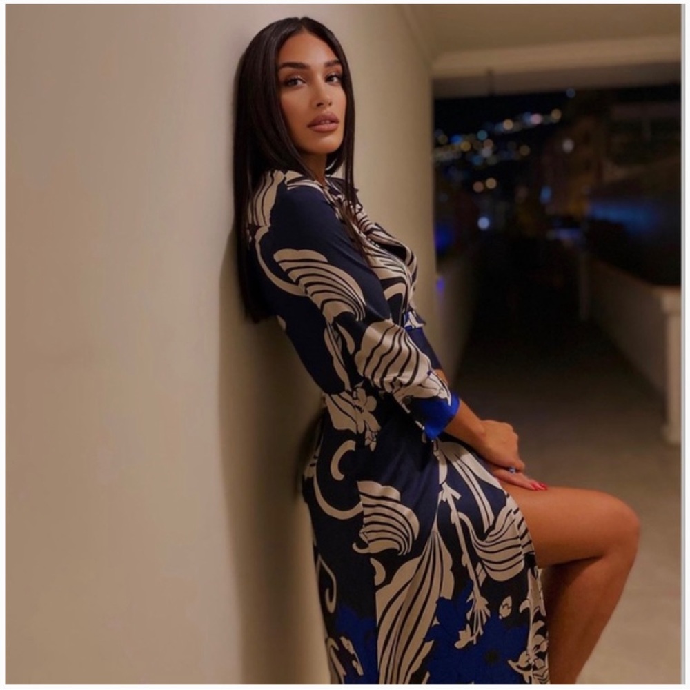 ZARA PRINTED SHIRT DRESS - Picture 9 of 11